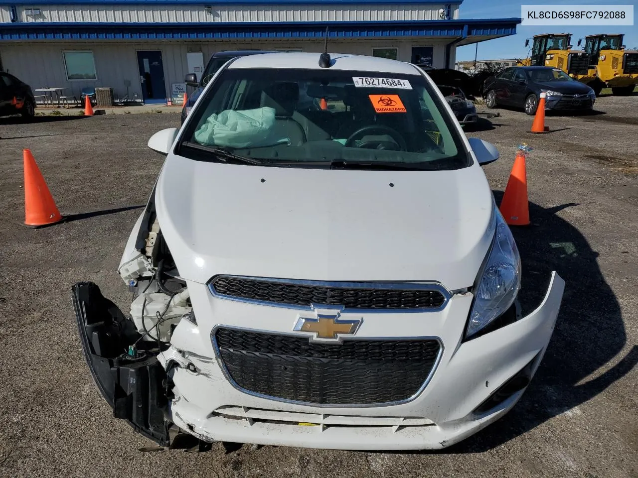 2015 Chevrolet Spark 1Lt VIN: KL8CD6S98FC792088 Lot: 76274684