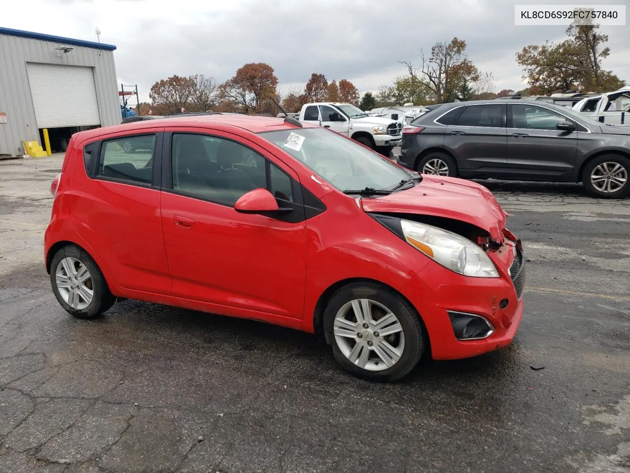 2015 Chevrolet Spark 1Lt VIN: KL8CD6S92FC757840 Lot: 77241104