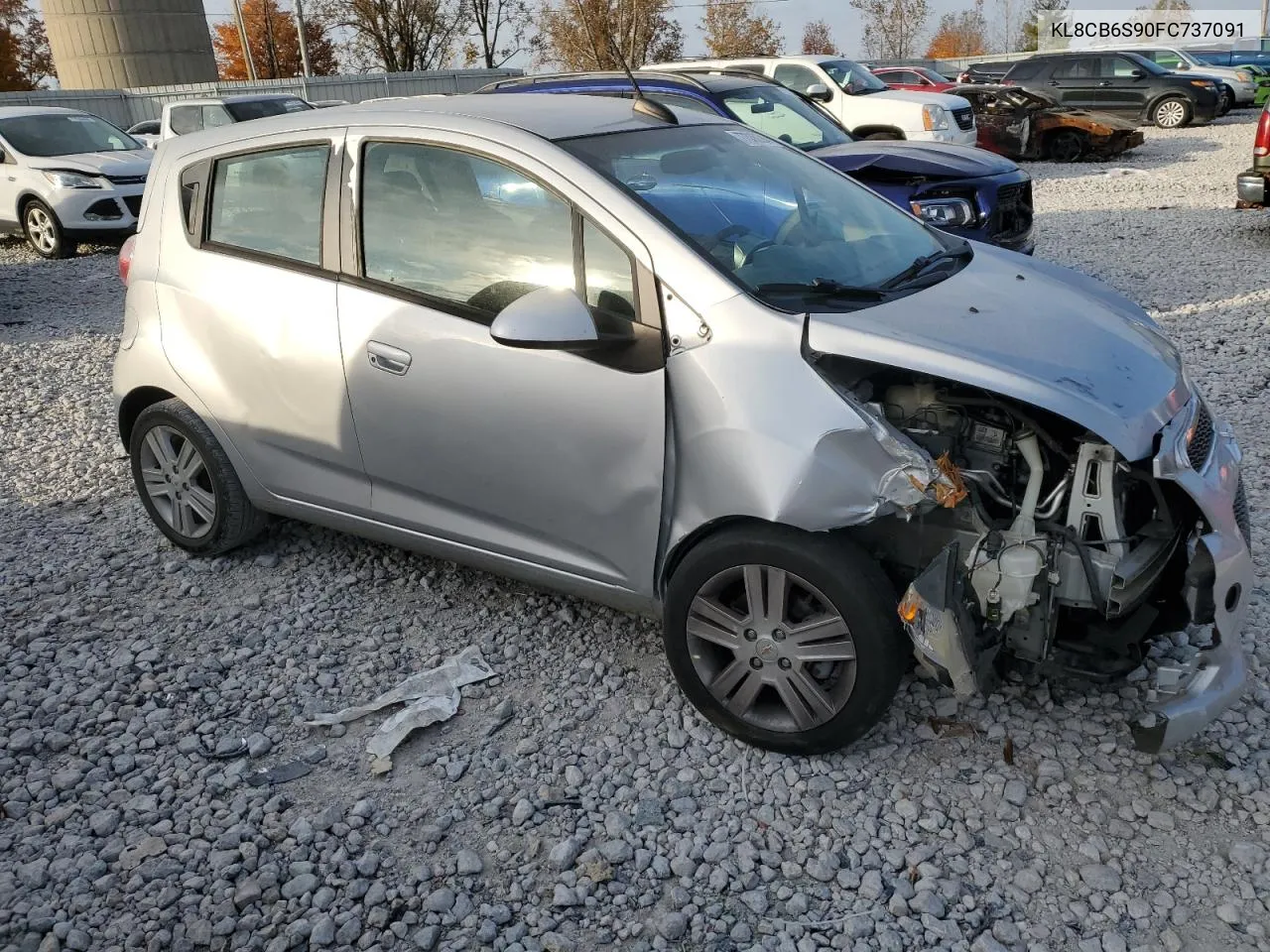 2015 Chevrolet Spark Ls VIN: KL8CB6S90FC737091 Lot: 77336294