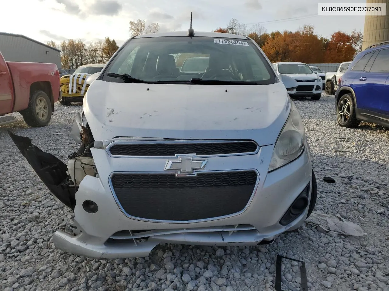 2015 Chevrolet Spark Ls VIN: KL8CB6S90FC737091 Lot: 77336294