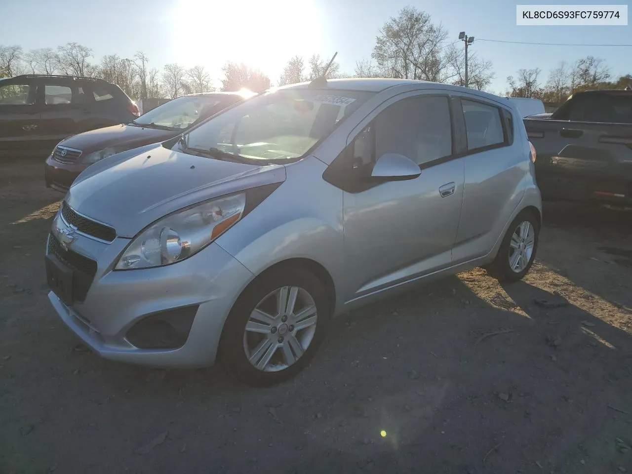 2015 Chevrolet Spark 1Lt VIN: KL8CD6S93FC759774 Lot: 80675354