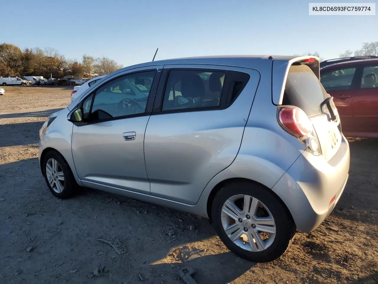 2015 Chevrolet Spark 1Lt VIN: KL8CD6S93FC759774 Lot: 80675354