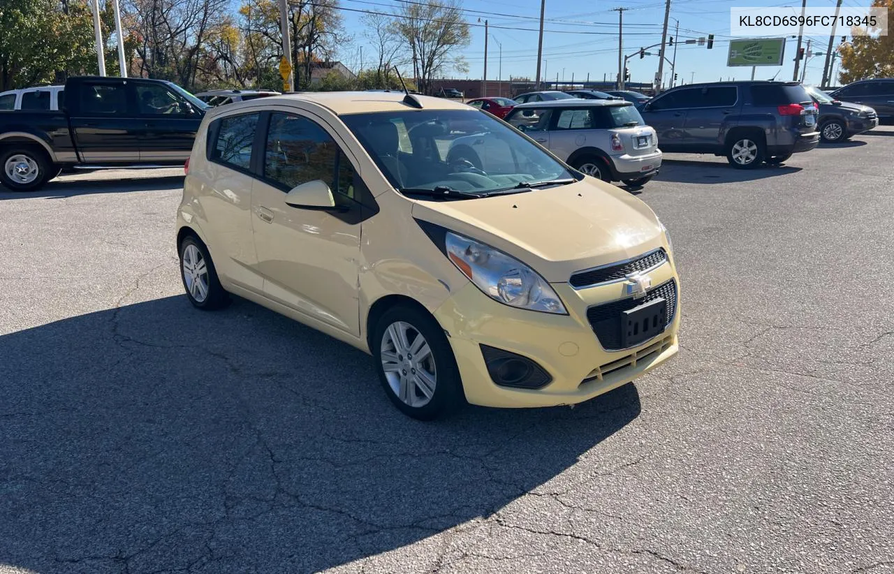 2015 Chevrolet Spark 1Lt VIN: KL8CD6S96FC718345 Lot: 81757414