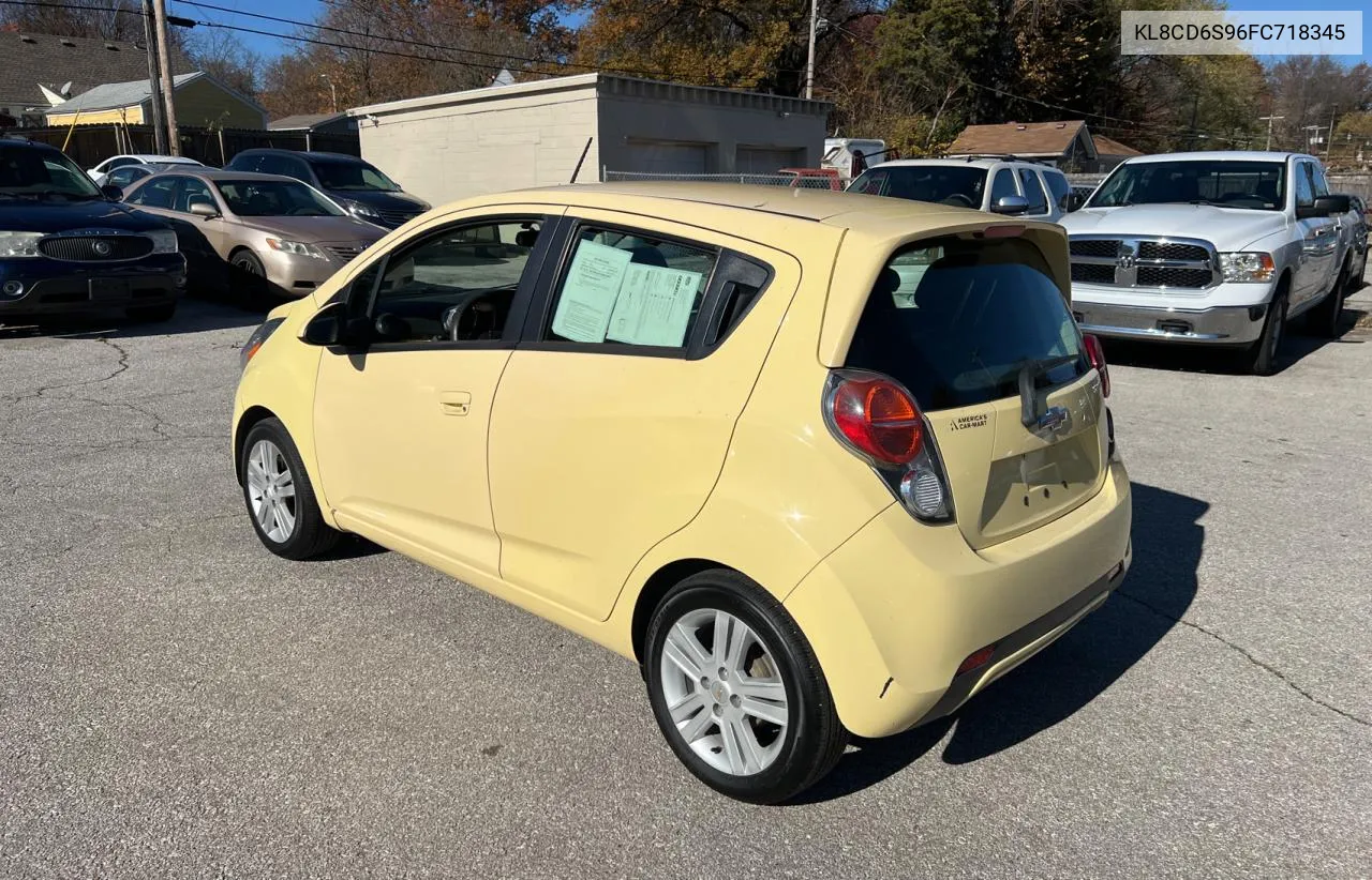 2015 Chevrolet Spark 1Lt VIN: KL8CD6S96FC718345 Lot: 81757414