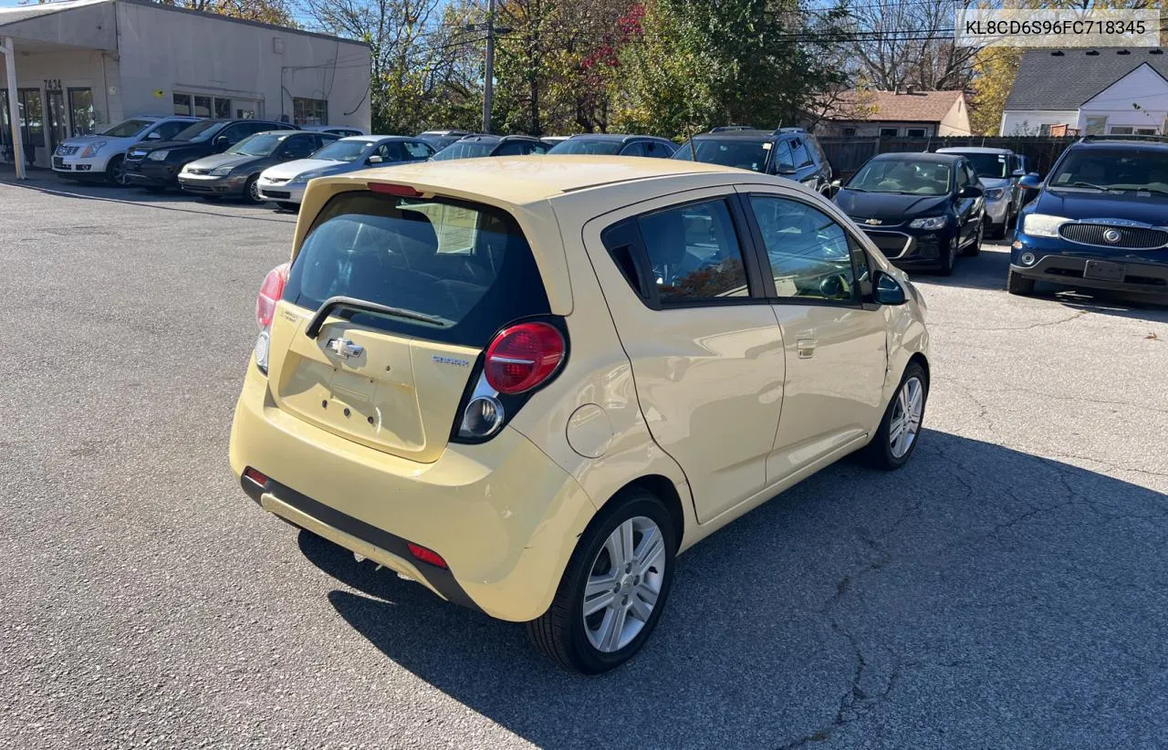 2015 Chevrolet Spark 1Lt VIN: KL8CD6S96FC718345 Lot: 81757414