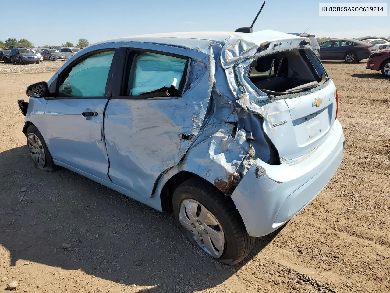 2016 Chevrolet Spark Ls VIN: KL8CB6SA9GC619214 Lot: 69391584