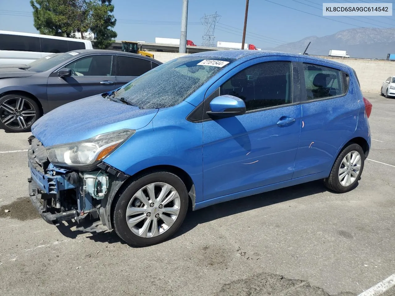 2016 Chevrolet Spark 1Lt VIN: KL8CD6SA9GC614542 Lot: 72181544