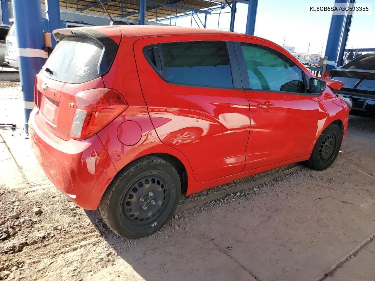 2016 Chevrolet Spark Ls VIN: KL8CB6SA7GC593356 Lot: 73110284