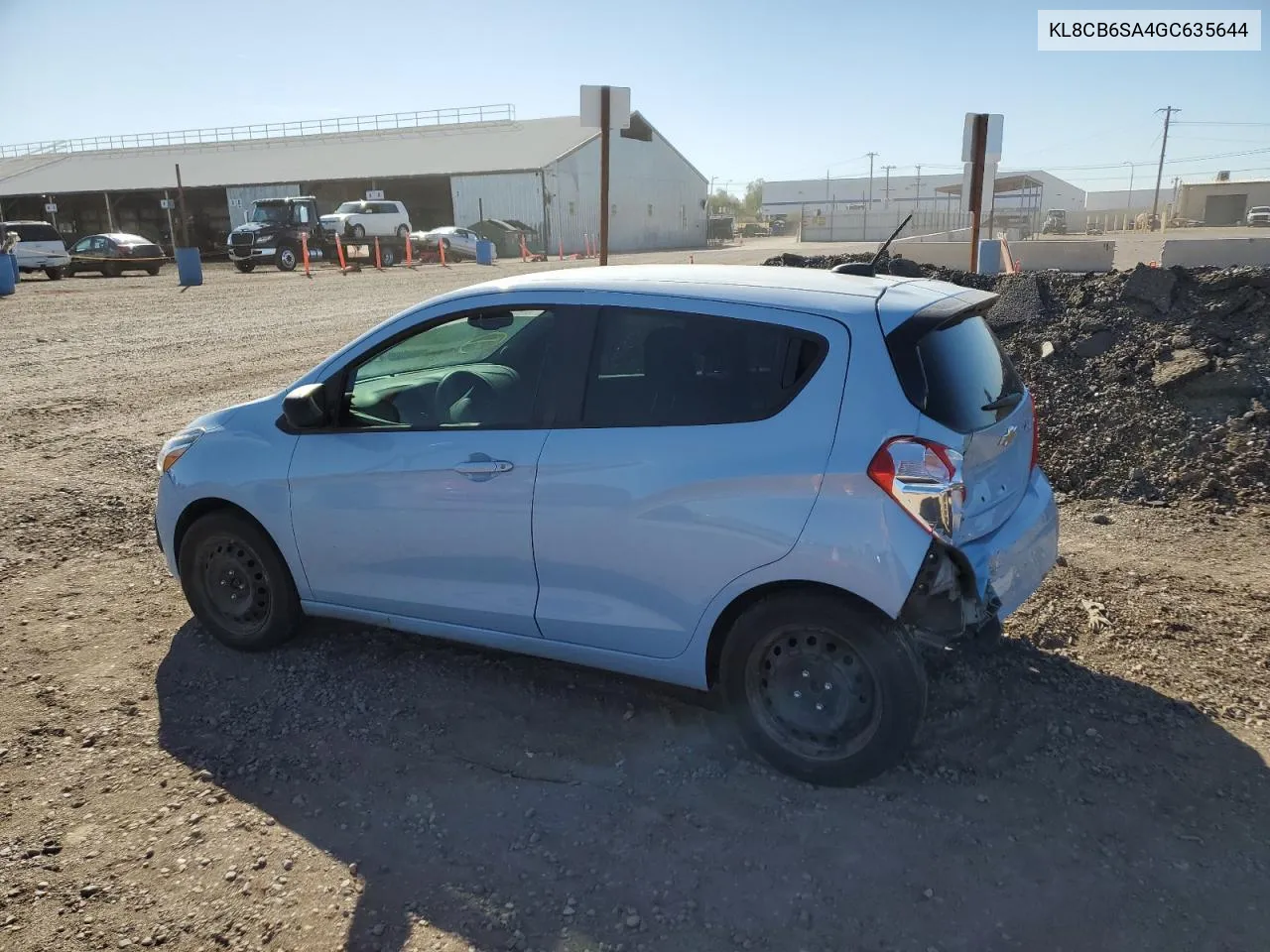 2016 Chevrolet Spark Ls VIN: KL8CB6SA4GC635644 Lot: 73536324