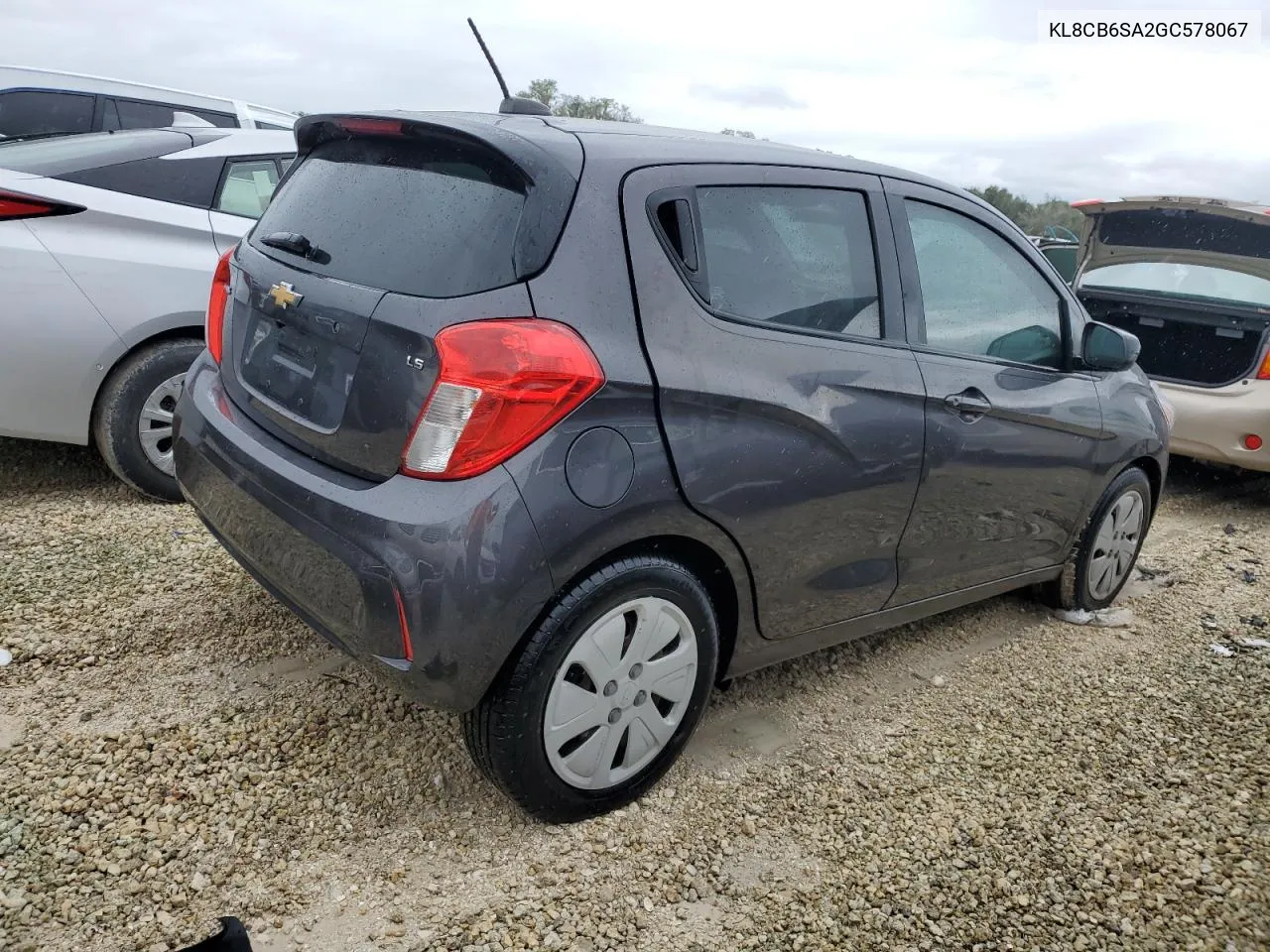 2016 Chevrolet Spark Ls VIN: KL8CB6SA2GC578067 Lot: 74849364