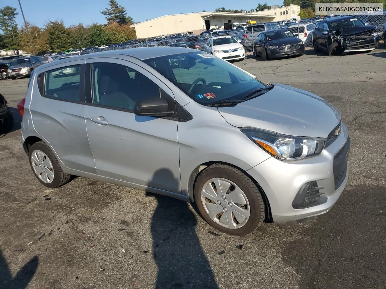 2016 Chevrolet Spark Ls VIN: KL8CB6SA0GC610062 Lot: 75533054