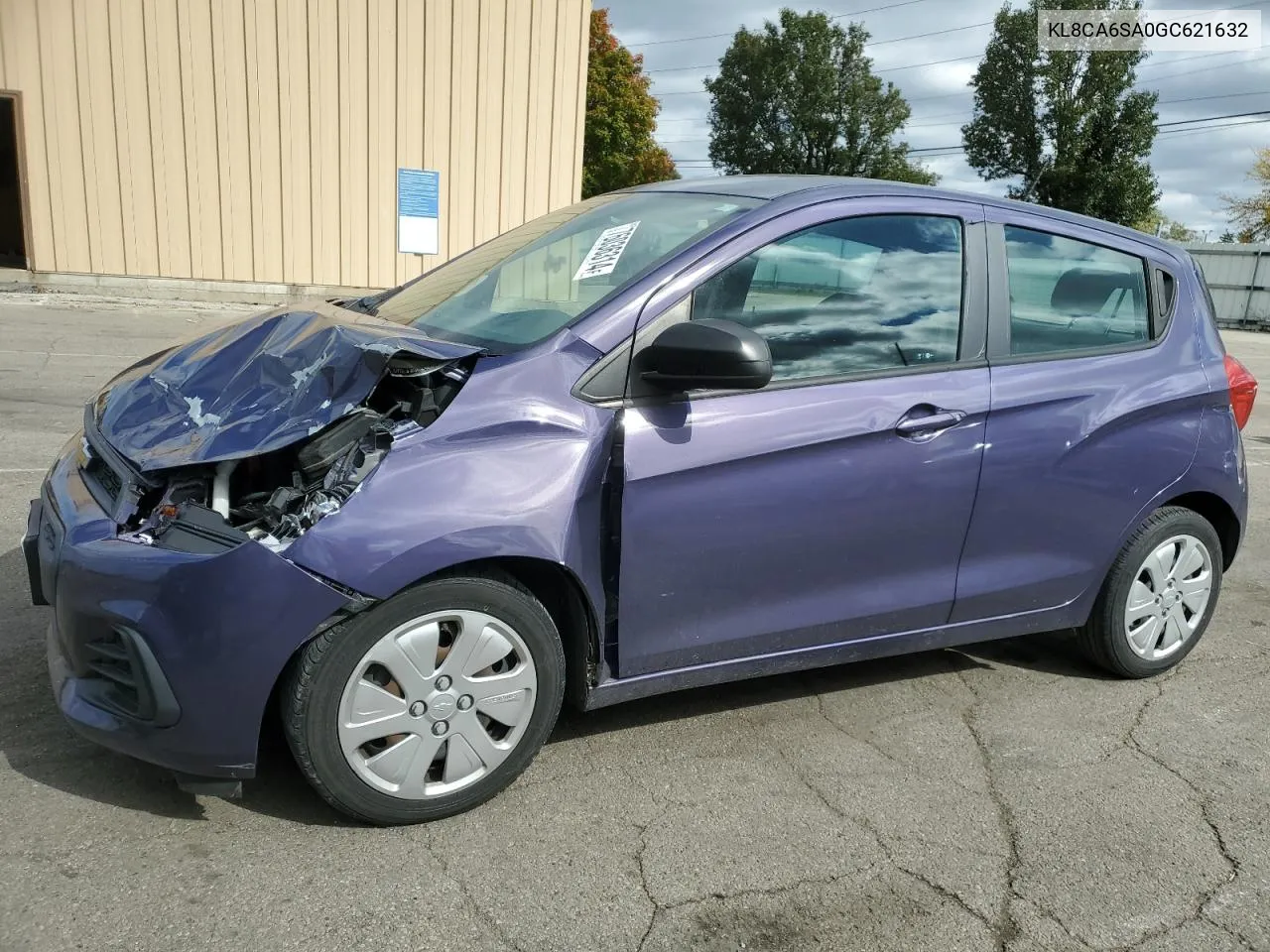 2016 Chevrolet Spark Ls VIN: KL8CA6SA0GC621632 Lot: 76036314