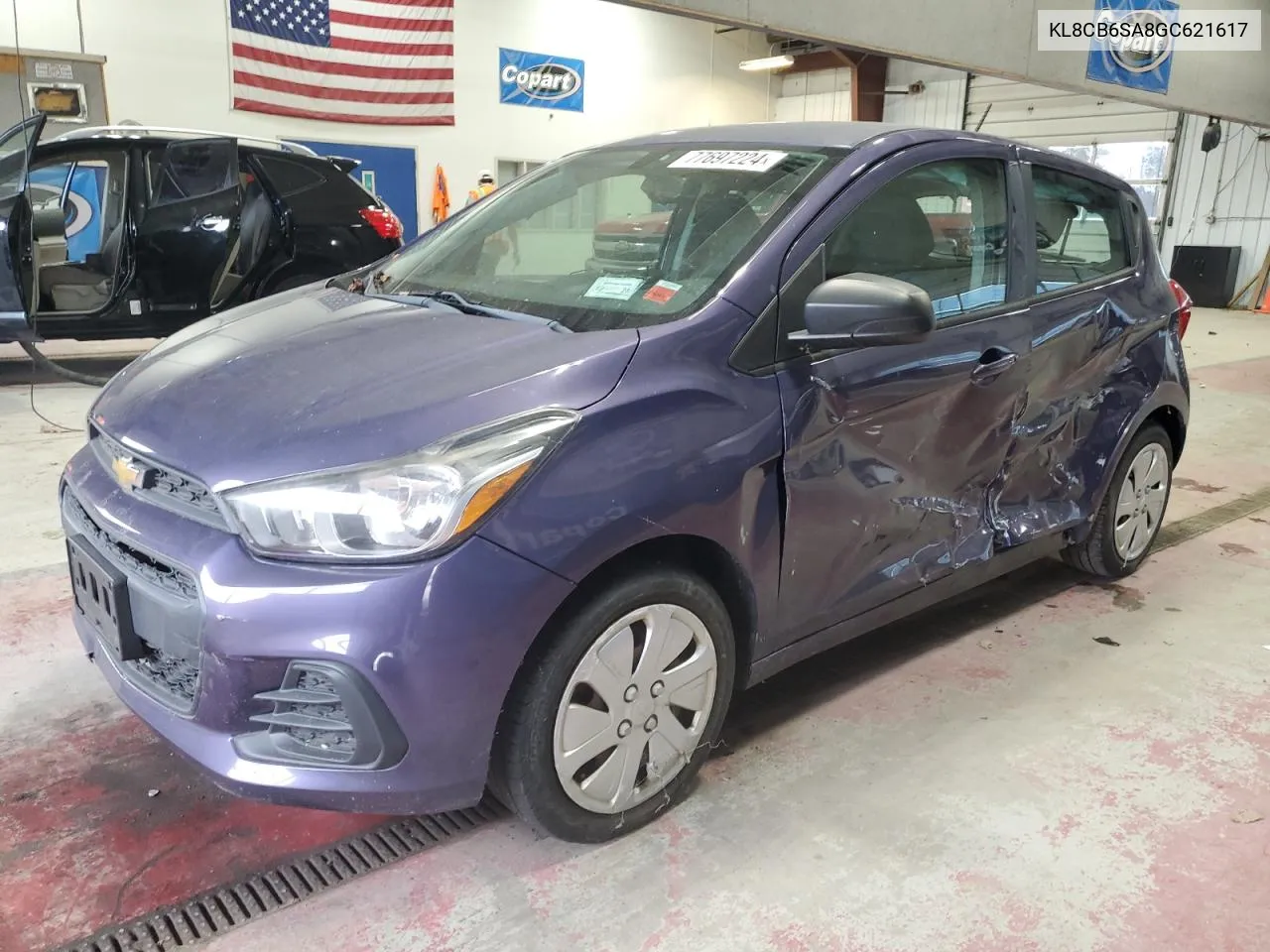 2016 Chevrolet Spark Ls VIN: KL8CB6SA8GC621617 Lot: 77697224