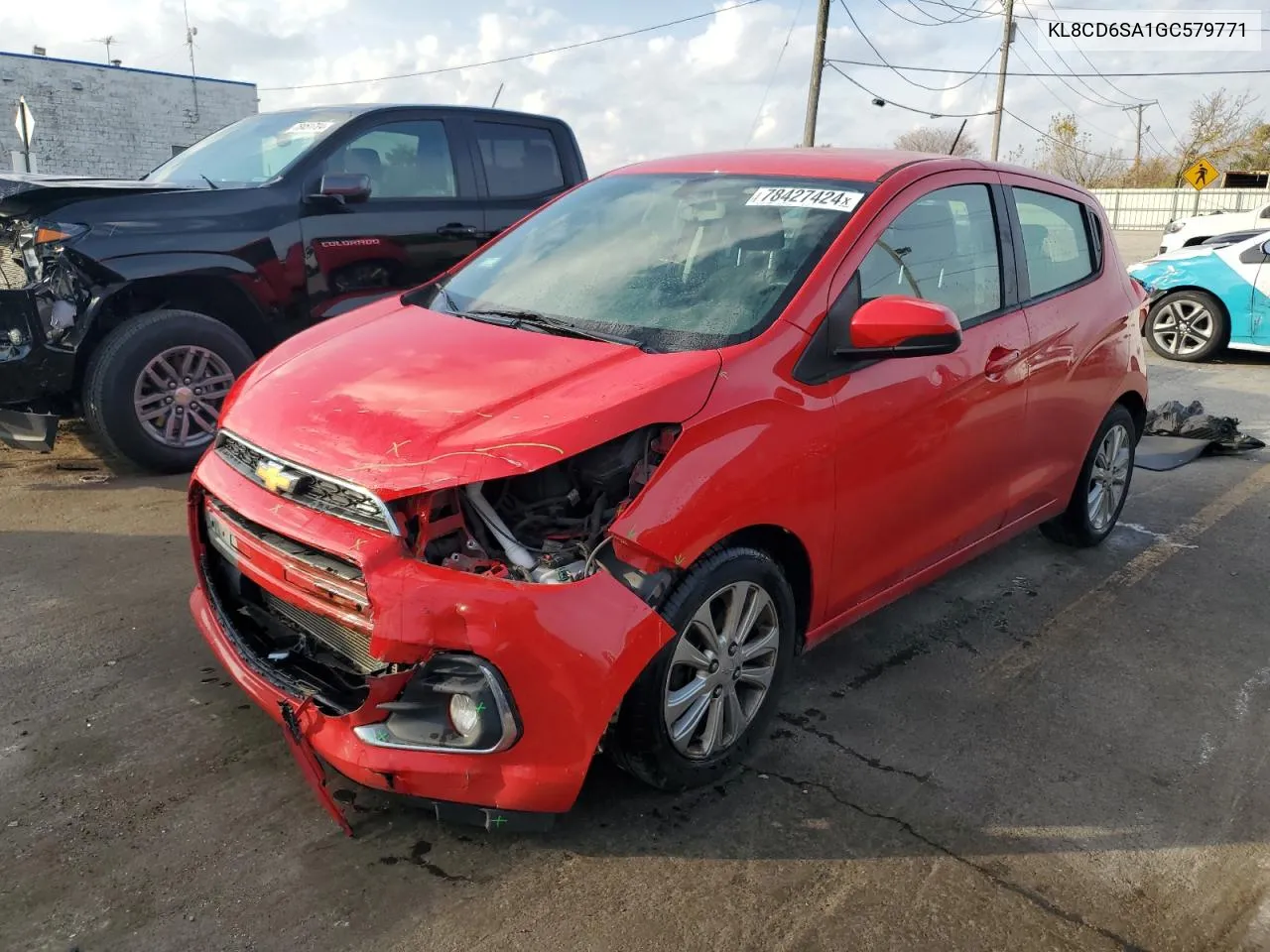 2016 Chevrolet Spark 1Lt VIN: KL8CD6SA1GC579771 Lot: 78427424