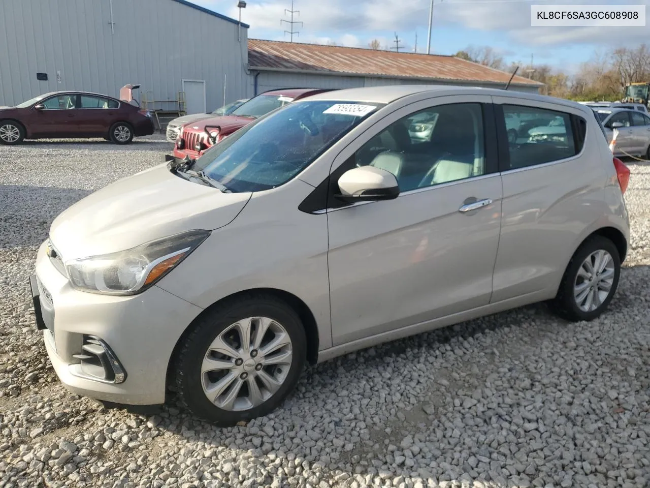 2016 Chevrolet Spark 2Lt VIN: KL8CF6SA3GC608908 Lot: 78593354