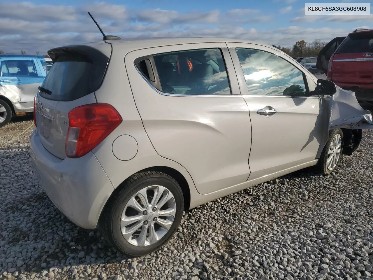 2016 Chevrolet Spark 2Lt VIN: KL8CF6SA3GC608908 Lot: 78593354