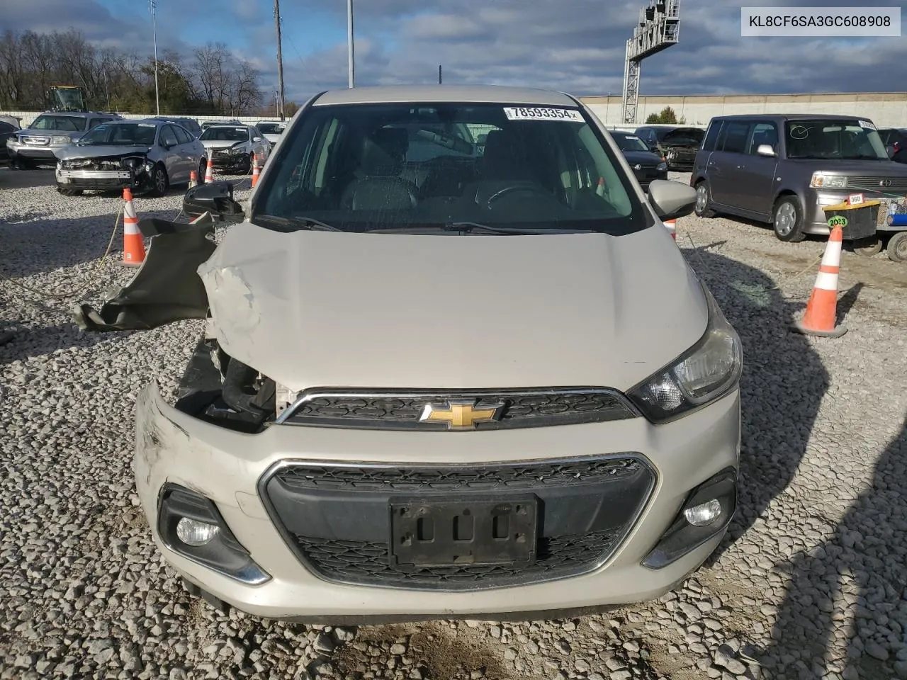 2016 Chevrolet Spark 2Lt VIN: KL8CF6SA3GC608908 Lot: 78593354