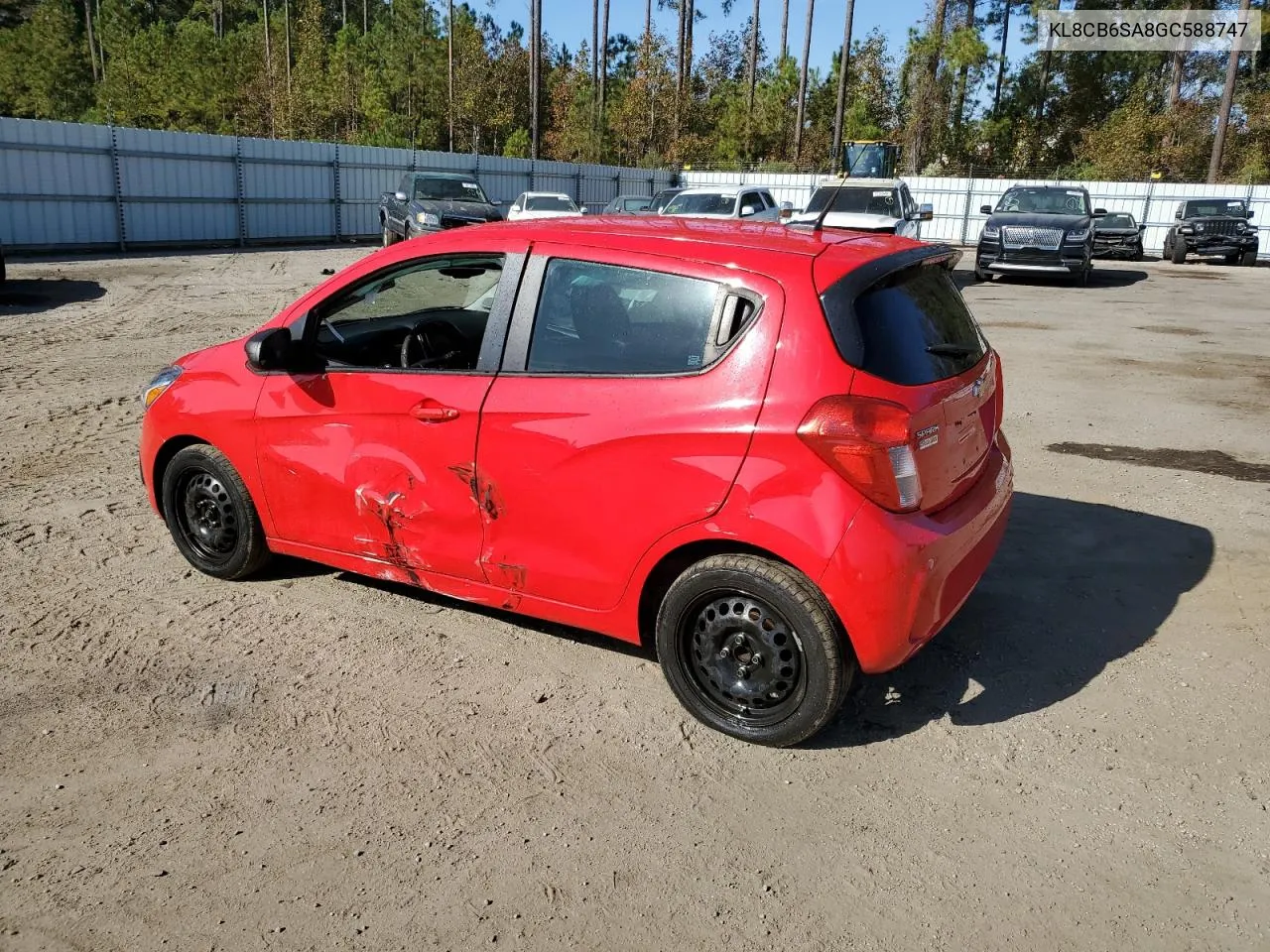 2016 Chevrolet Spark Ls VIN: KL8CB6SA8GC588747 Lot: 78881664