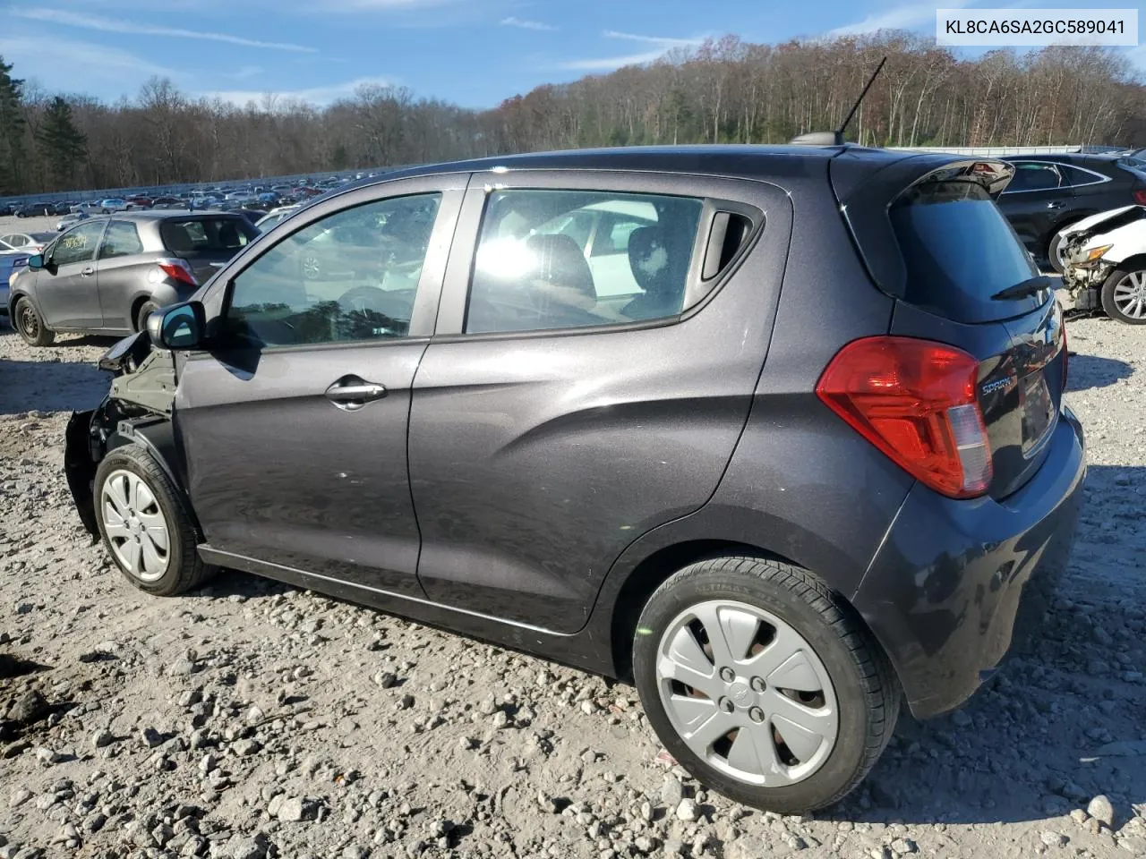 2016 Chevrolet Spark Ls VIN: KL8CA6SA2GC589041 Lot: 79241444