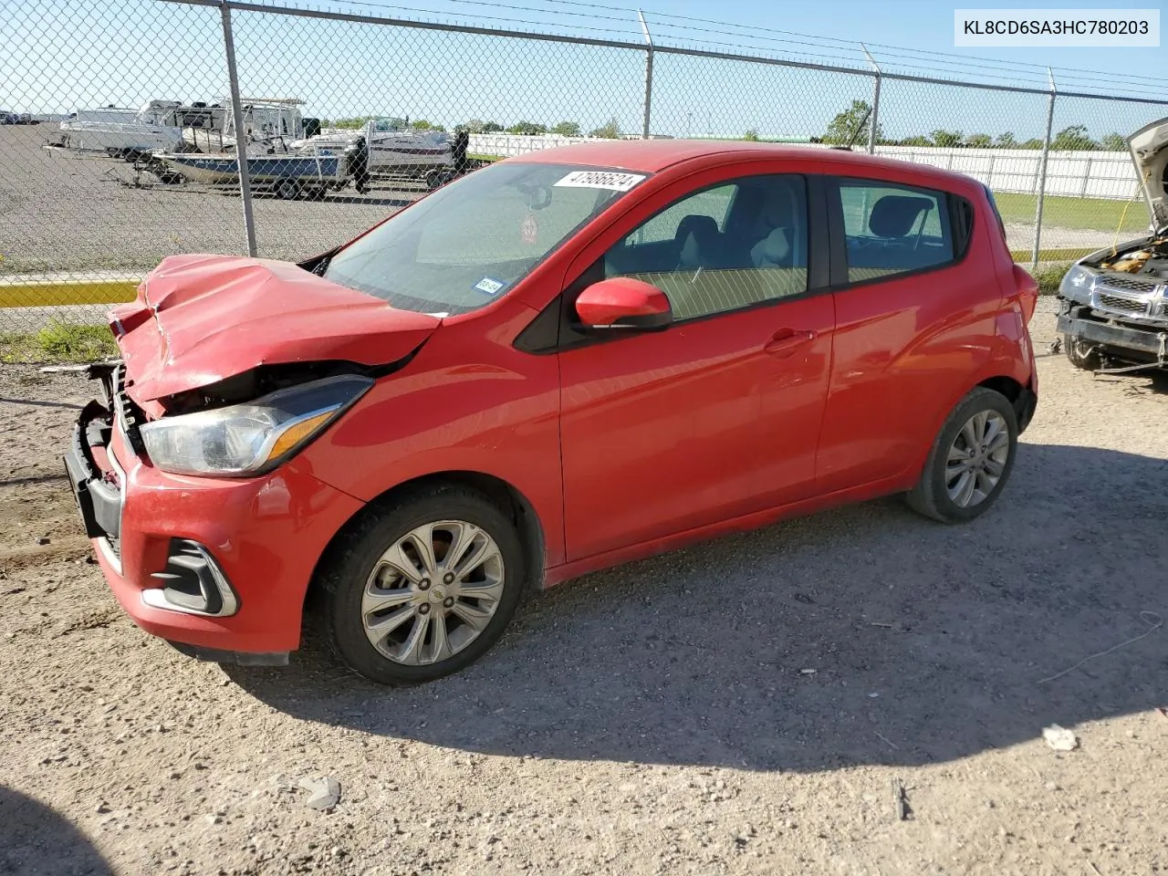 2017 Chevrolet Spark 1Lt VIN: KL8CD6SA3HC780203 Lot: 47986624