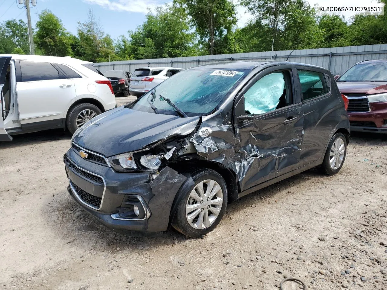 2017 Chevrolet Spark 1Lt VIN: KL8CD6SA7HC795531 Lot: 49741894