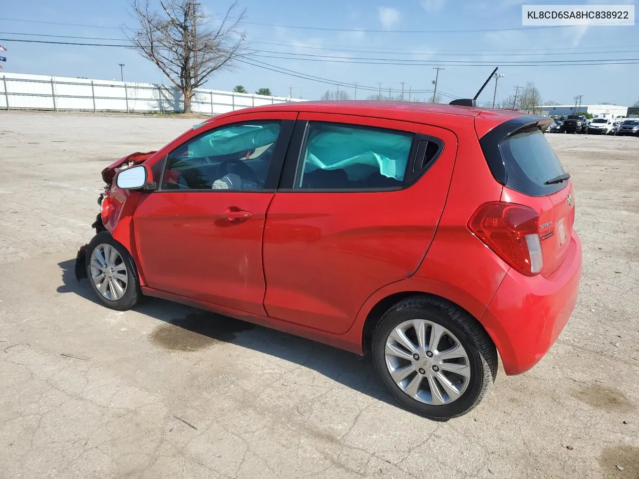 2017 Chevrolet Spark 1Lt VIN: KL8CD6SA8HC838922 Lot: 50961914