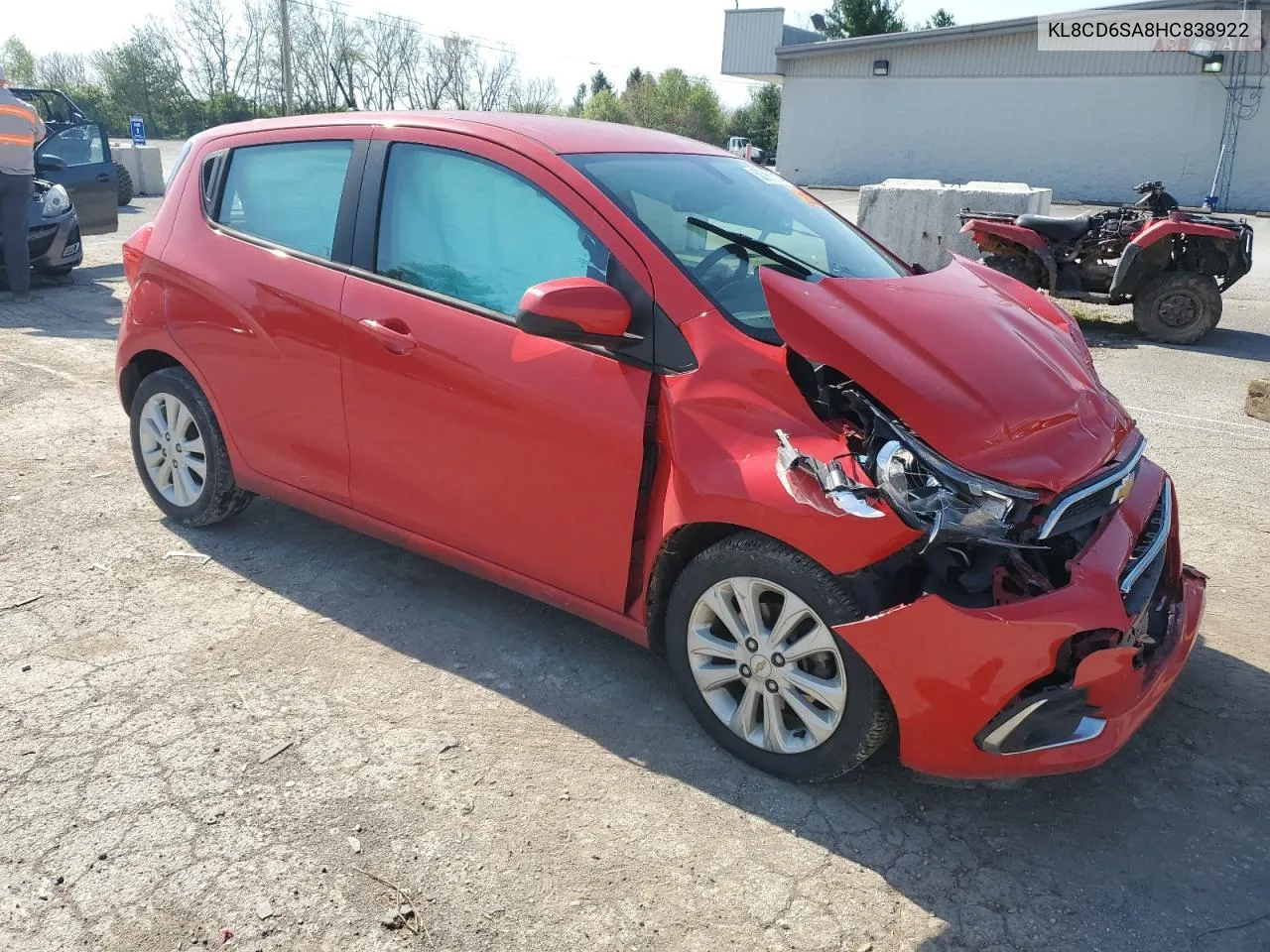 2017 Chevrolet Spark 1Lt VIN: KL8CD6SA8HC838922 Lot: 50961914