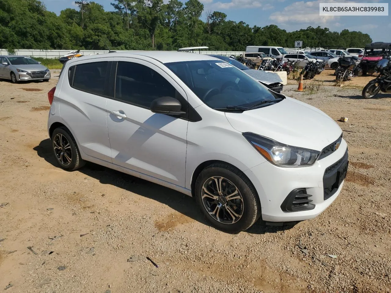 2017 Chevrolet Spark Ls VIN: KL8CB6SA3HC839983 Lot: 58274884