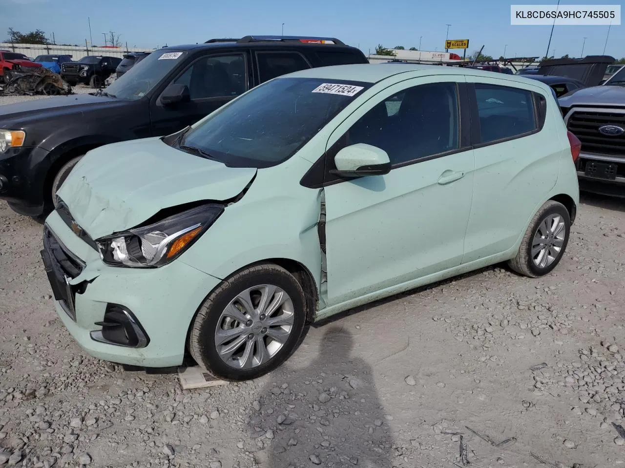 2017 Chevrolet Spark 1Lt VIN: KL8CD6SA9HC745505 Lot: 59471524