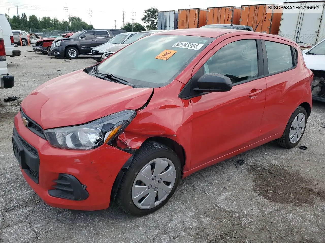 2017 Chevrolet Spark Ls VIN: KL8CB6SA1HC795661 Lot: 62945284