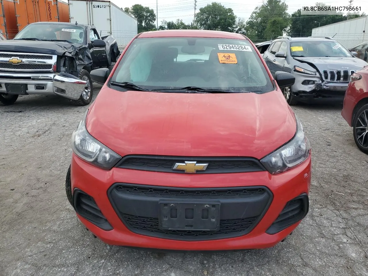 2017 Chevrolet Spark Ls VIN: KL8CB6SA1HC795661 Lot: 62945284