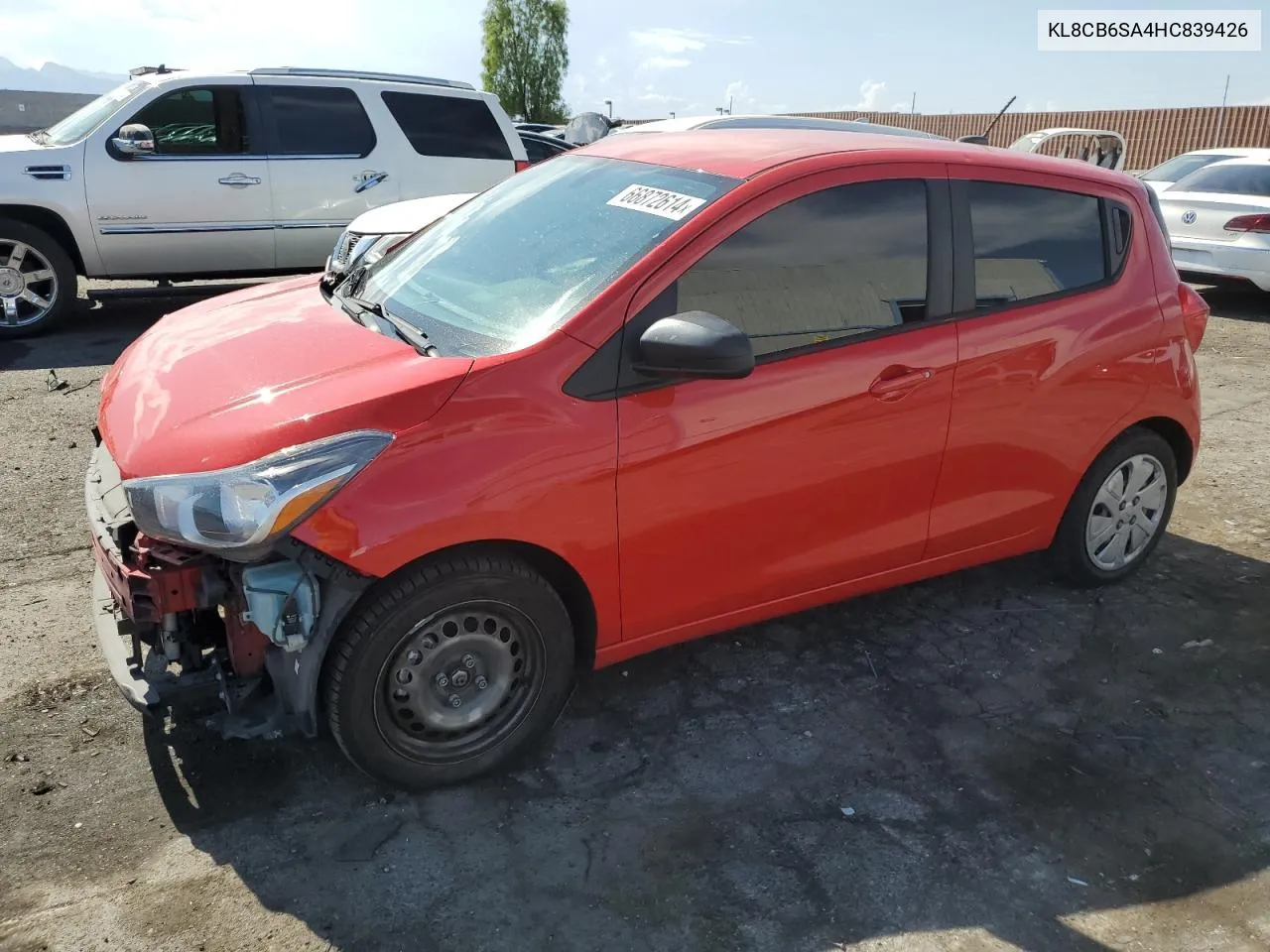 2017 Chevrolet Spark Ls VIN: KL8CB6SA4HC839426 Lot: 66872614