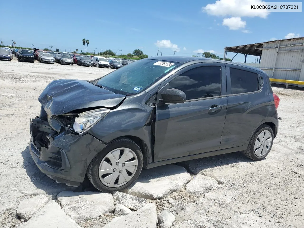 2017 Chevrolet Spark Ls VIN: KL8CB6SA6HC707221 Lot: 67567554