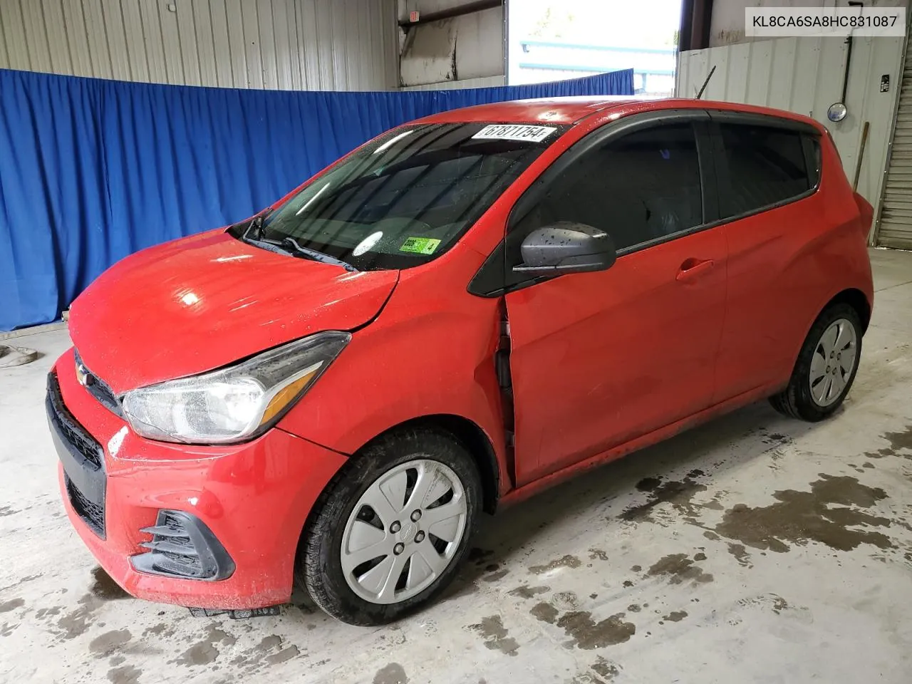 2017 Chevrolet Spark Ls VIN: KL8CA6SA8HC831087 Lot: 67871754