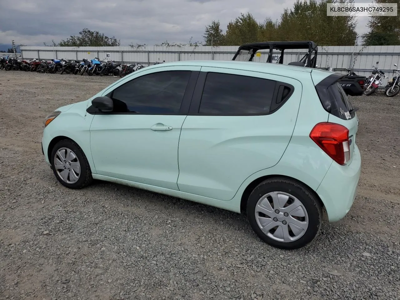 2017 Chevrolet Spark Ls VIN: KL8CB6SA3HC749295 Lot: 69537034