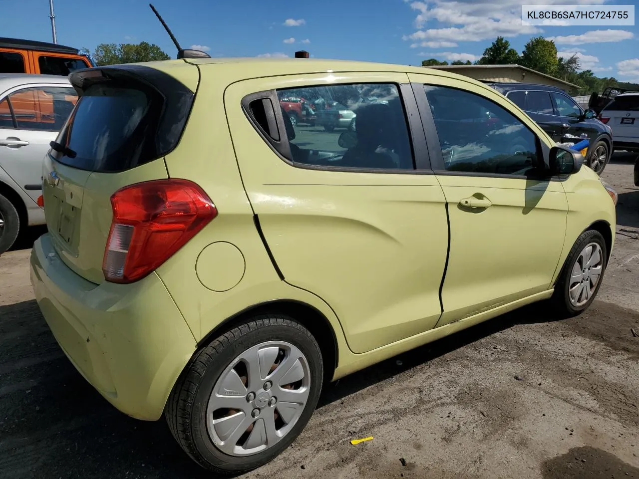 2017 Chevrolet Spark Ls VIN: KL8CB6SA7HC724755 Lot: 70301314