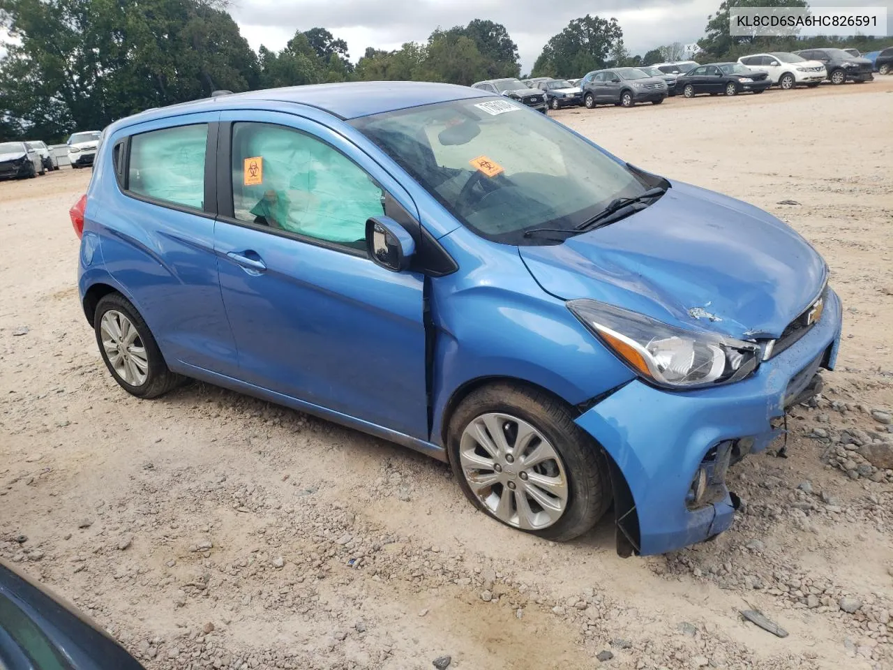 2017 Chevrolet Spark 1Lt VIN: KL8CD6SA6HC826591 Lot: 71661034