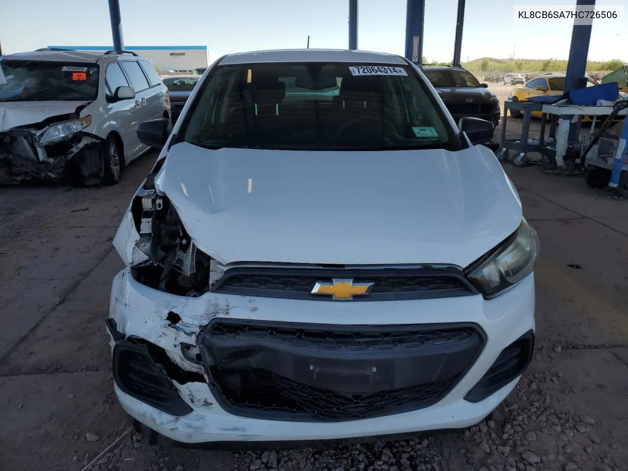 2017 Chevrolet Spark Ls VIN: KL8CB6SA7HC726506 Lot: 72064314