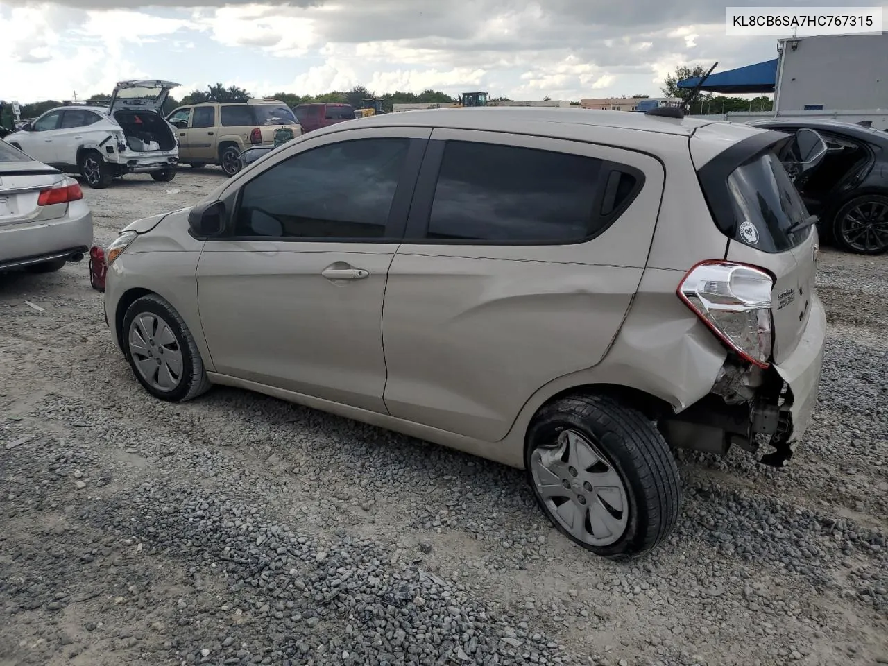 2017 Chevrolet Spark Ls VIN: KL8CB6SA7HC767315 Lot: 72177544