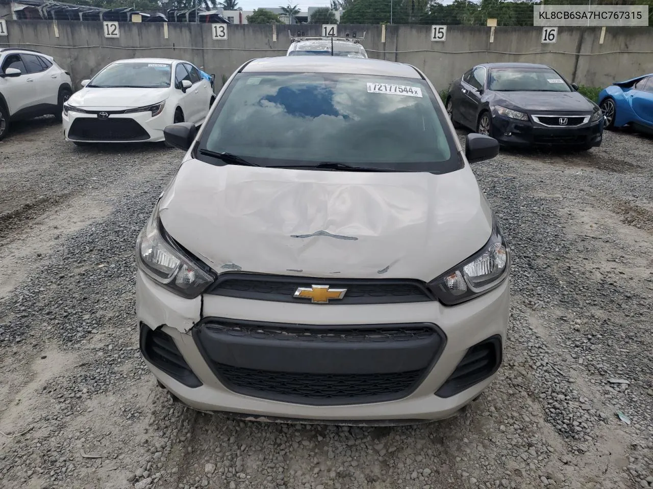 2017 Chevrolet Spark Ls VIN: KL8CB6SA7HC767315 Lot: 72177544