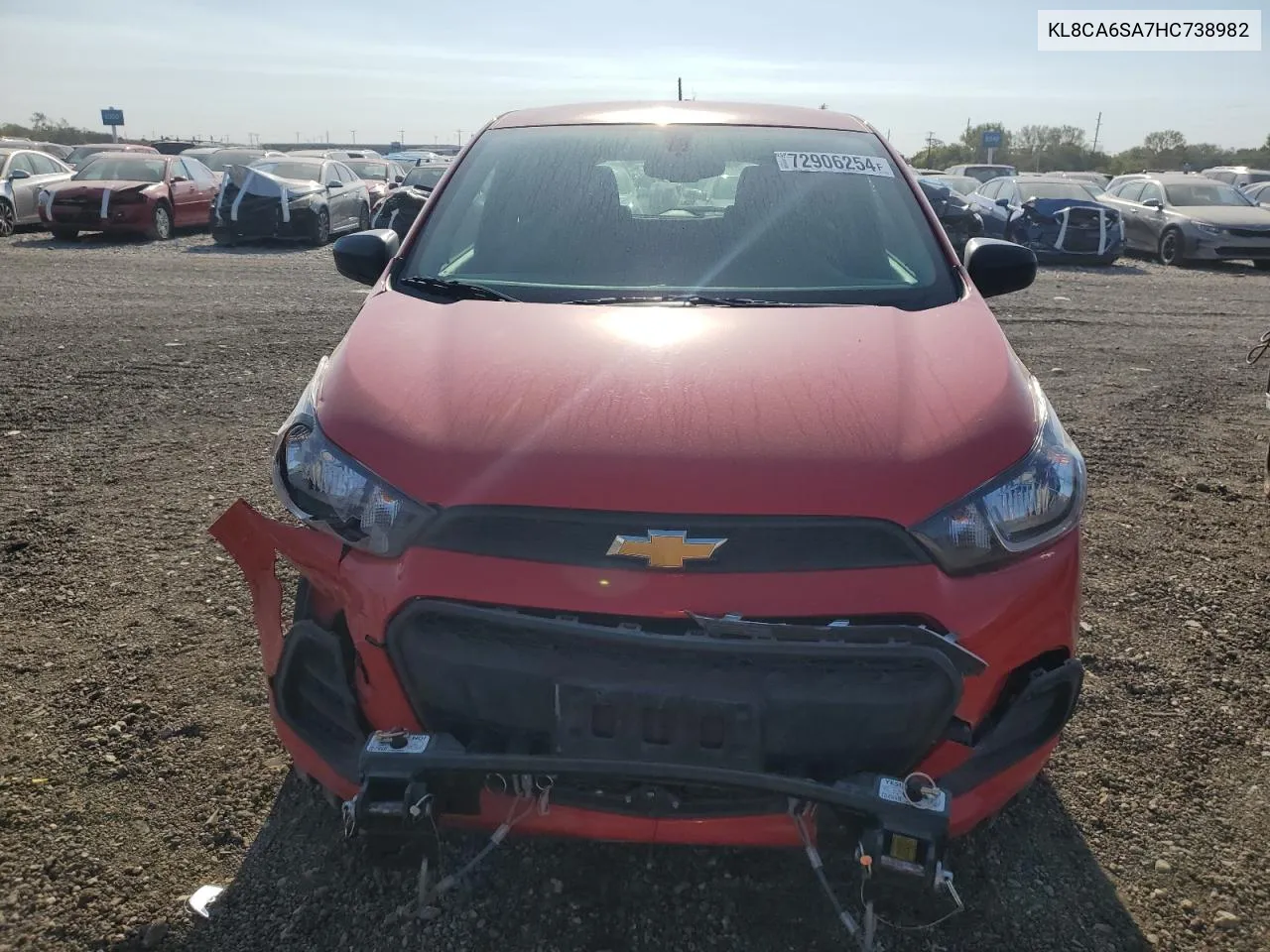 2017 Chevrolet Spark Ls VIN: KL8CA6SA7HC738982 Lot: 72906254