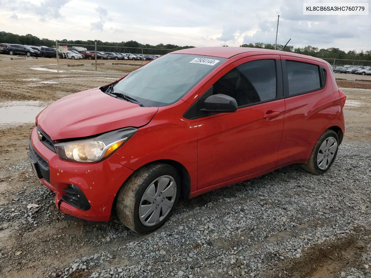 2017 Chevrolet Spark Ls VIN: KL8CB6SA3HC760779 Lot: 72934144