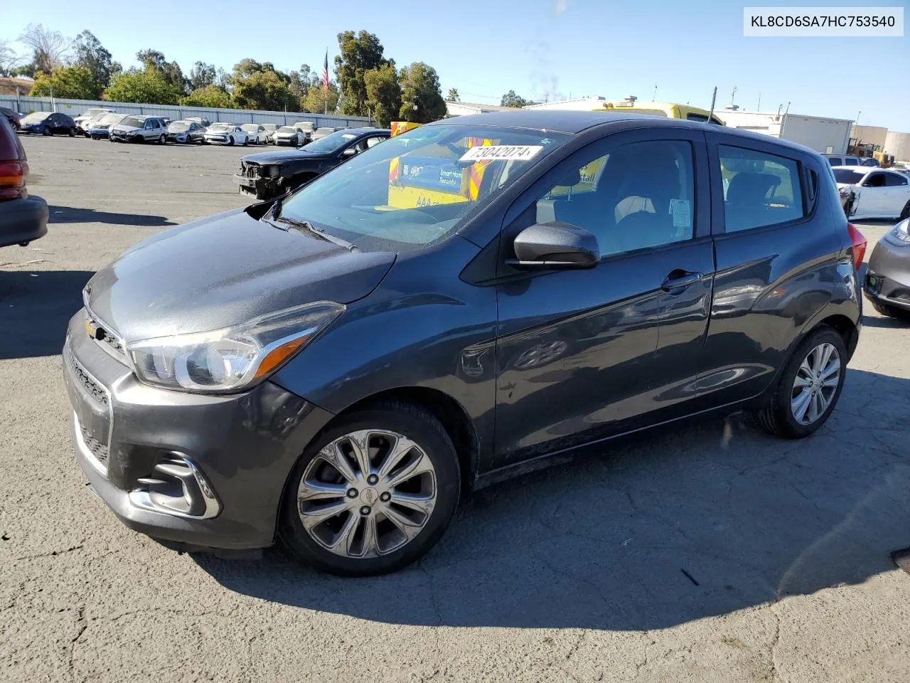 2017 Chevrolet Spark 1Lt VIN: KL8CD6SA7HC753540 Lot: 73042074