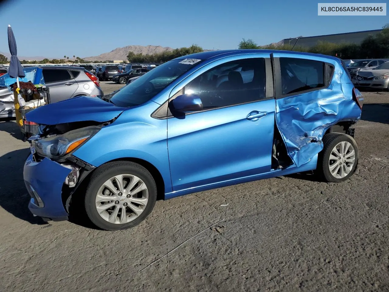 2017 Chevrolet Spark 1Lt VIN: KL8CD6SA5HC839445 Lot: 73374894