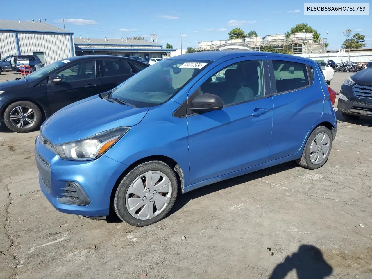 2017 Chevrolet Spark Ls VIN: KL8CB6SA6HC759769 Lot: 73411624