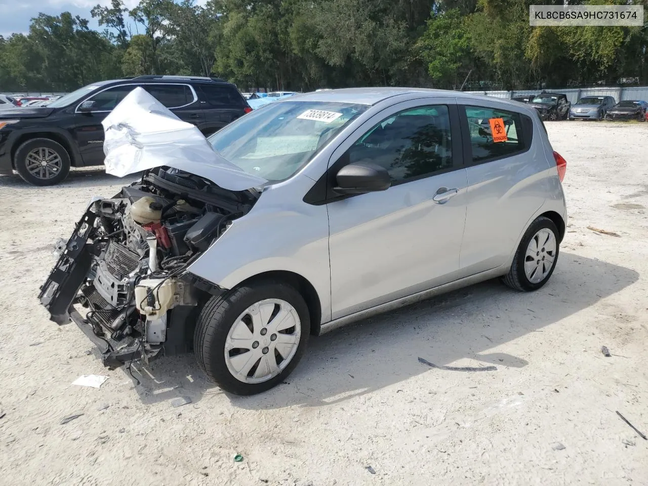 2017 Chevrolet Spark Ls VIN: KL8CB6SA9HC731674 Lot: 73839814