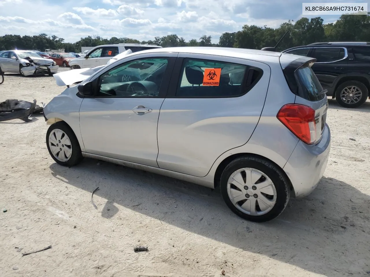 2017 Chevrolet Spark Ls VIN: KL8CB6SA9HC731674 Lot: 73839814