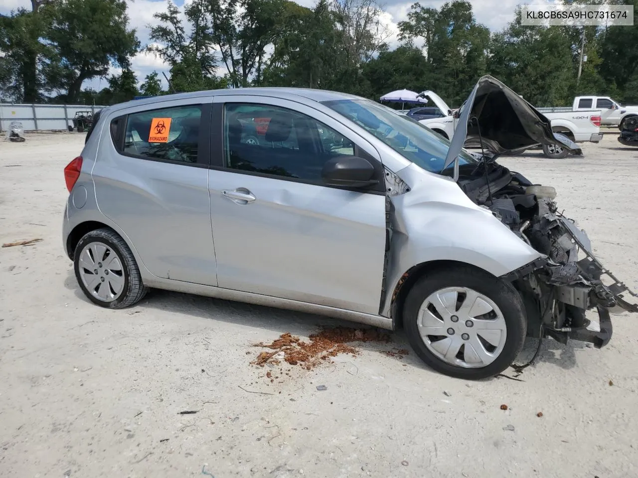 2017 Chevrolet Spark Ls VIN: KL8CB6SA9HC731674 Lot: 73839814