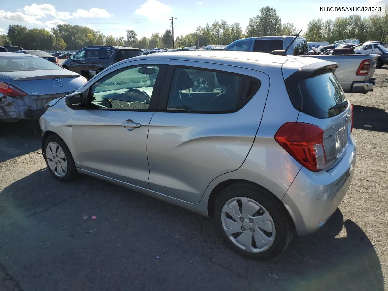 2017 Chevrolet Spark Ls VIN: KL8CB6SAXHC828043 Lot: 75491164