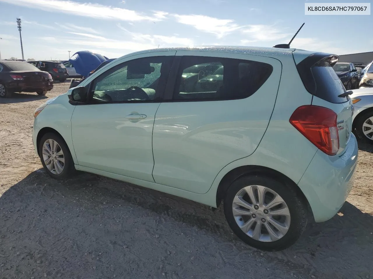 2017 Chevrolet Spark 1Lt VIN: KL8CD6SA7HC797067 Lot: 76133674